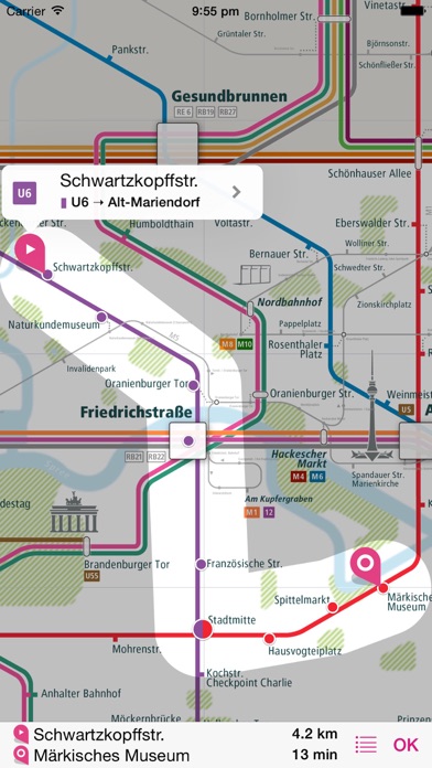 Screenshot #3 pour Berlin Rail Map Lite
