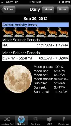 Hunt Pro- Calls & Solunar Time iPhone image 3