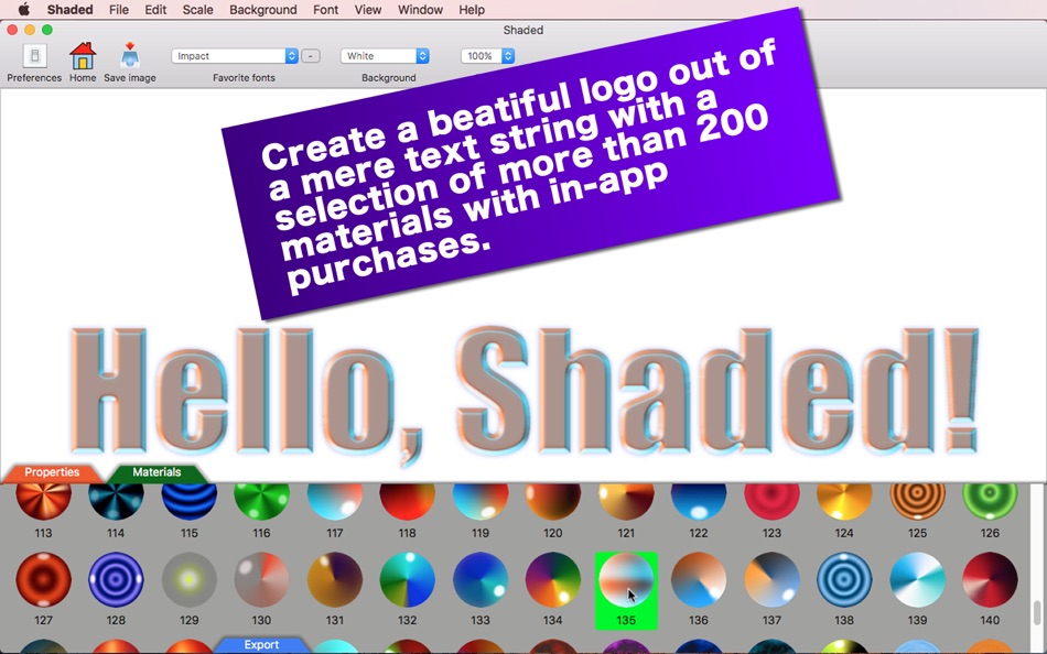 #4. Shaded (macOS) Podle: Tomoyuki Okawa