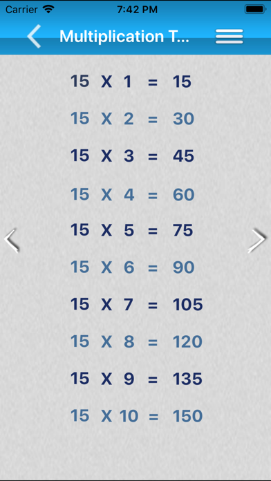 Screenshot #3 pour Multiplication - Times  Tables