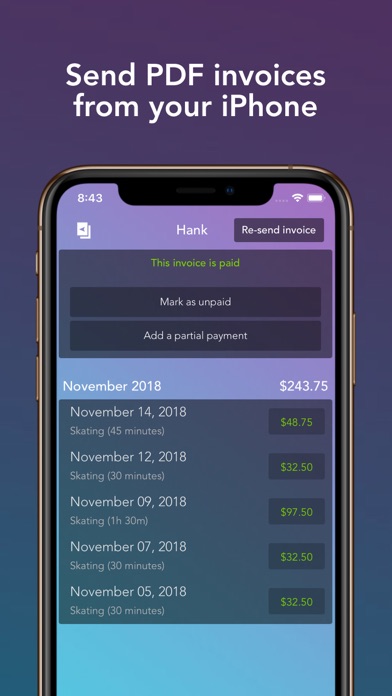 How to cancel & delete Lessons Invoicing from iphone & ipad 2