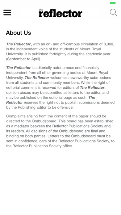 The Reflector Newspaper screenshot 4