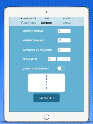 Imágen 6 Generador números aleatorios iphone
