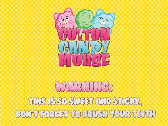Cotton Candy Mouse Sticker iPad screenshot 1 - Stickers app