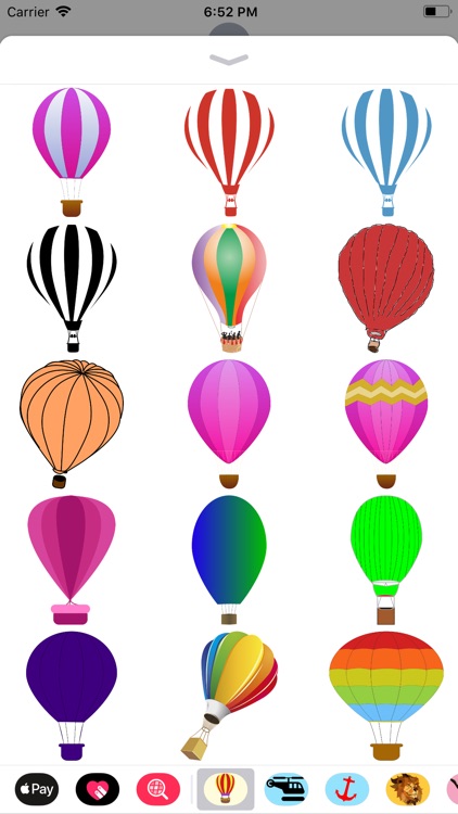 Lotsa Hot Air Balloon Stickers by Elizabeth Gemmell