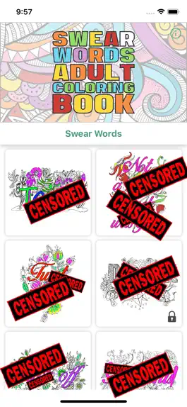 Game screenshot Swear words coloring book 2 mod apk