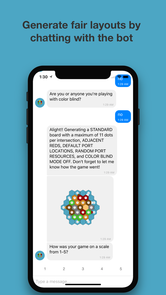 #4. Catan Map Generator Chat Bot (iOS) 由: Elevated Pixels Software