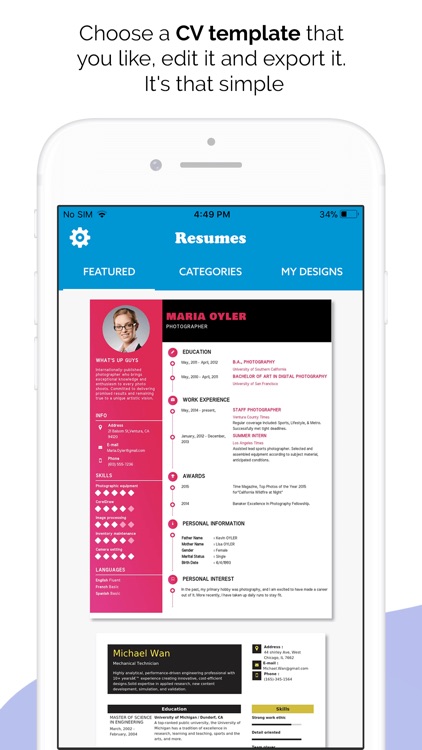 Quick Resume Builder, CV Maker screenshot-0