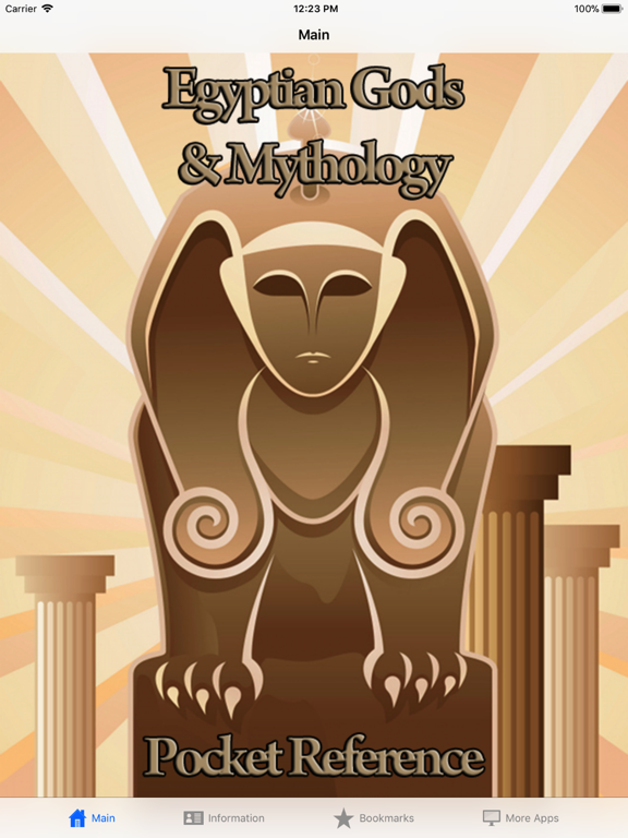 Screenshot #1 for Egyptian Gods Pocket Reference