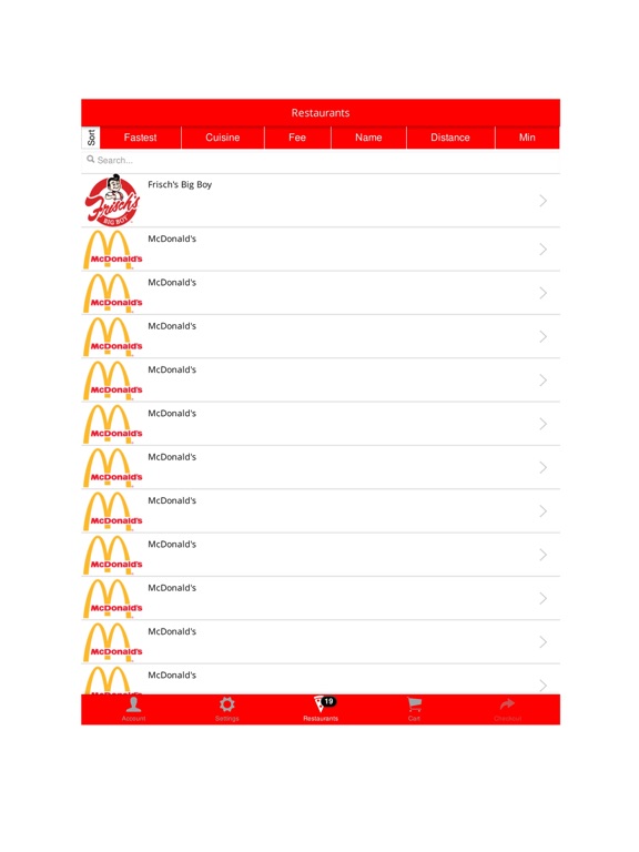 Deliver Toledo - Food Delivery iPad screenshot 2 - Food & Drink app