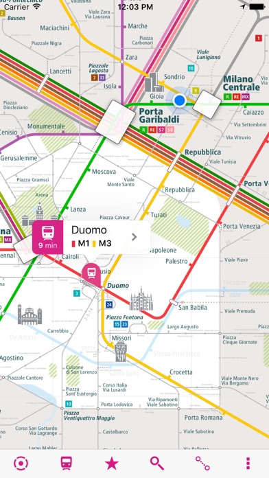 Screenshot #1 pour Milan Rail Map Lite