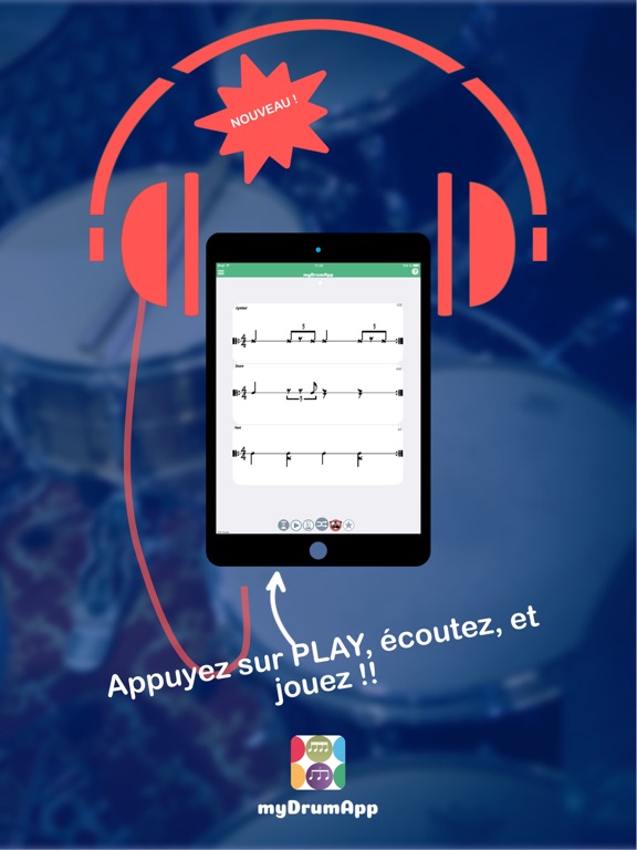 Screenshot #4 pour myDrumApp LITE - pour batteurs