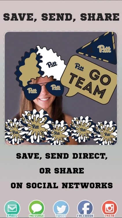 Pittsburgh Panthers PLUS Selfie Stickers screenshot-3