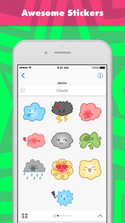 Clouds stickers by delzire