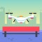 In this quadcopter flying game,your goal is to navigate the drones into difficult conditions,collect all packages and return to base without hitting any obstacles