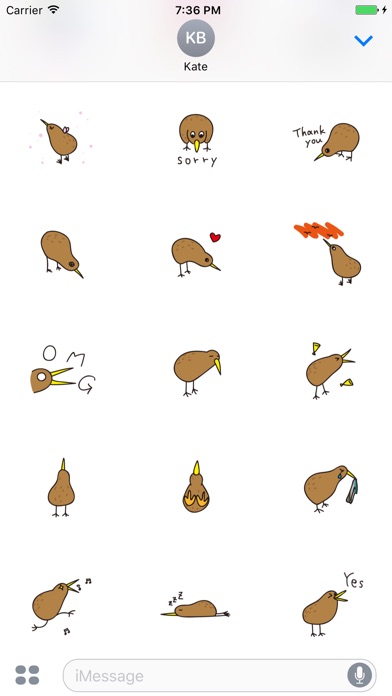 Kiwi The Lonely Bird Sticker screenshot 2