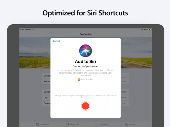 VPN Tracker World Connect iPad screenshot 7 - Productivity app