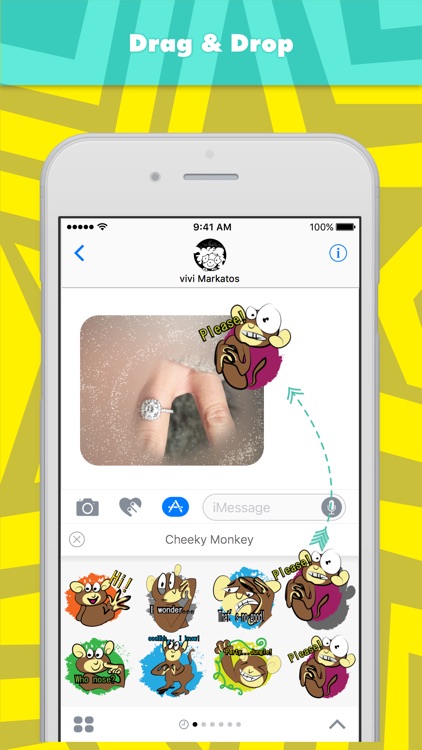 Cheeky Monkey stickers