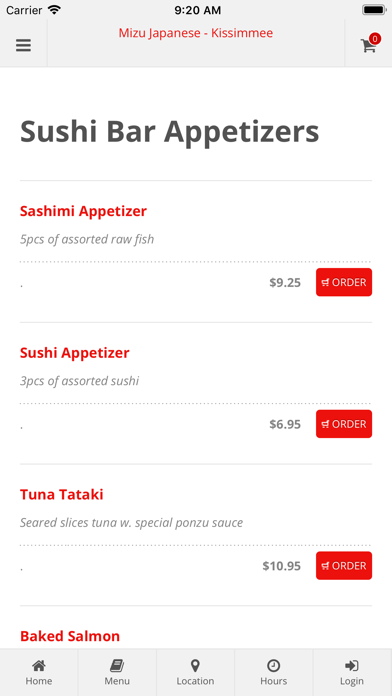 Mizu Japanese Kissimmee iPhone screenshot 2 - Food & Drink app