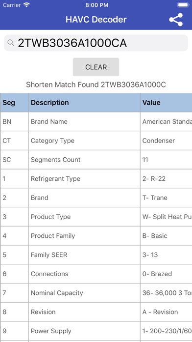 HVAC Decoder screenshot 3