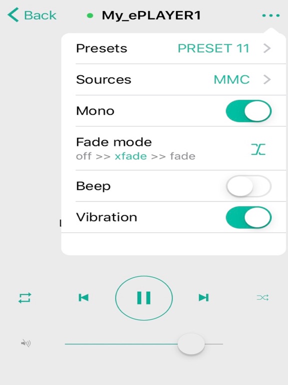 RePlayer iPad screenshot 4 - Music app
