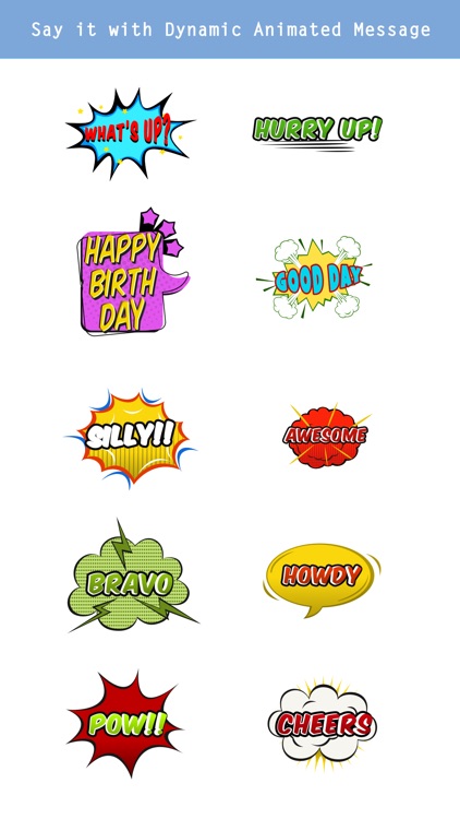 Animated Comic Speech Bubbles Pack Collection by Sunhee Choi