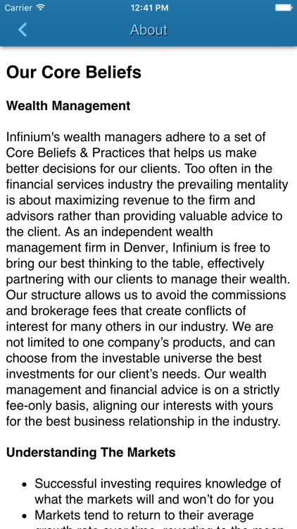 Infinium Investment Advisors