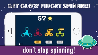 Fudget battle - Glow fidget spinners vs UFOのおすすめ画像3