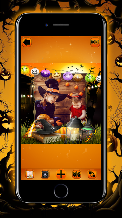 Halloween Photo Frame Editor Screenshot