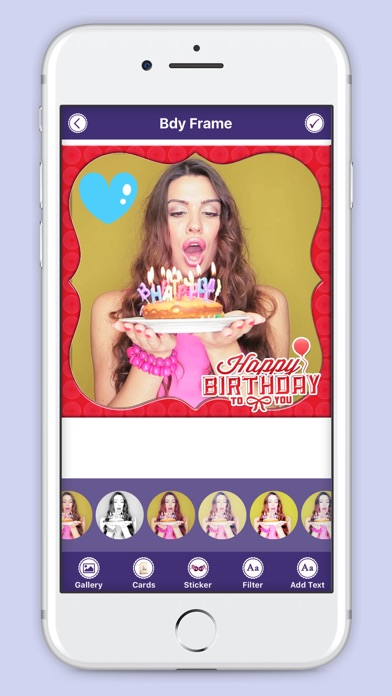 Happie B’day Photo Frame : Birthday Sticker screenshot 4