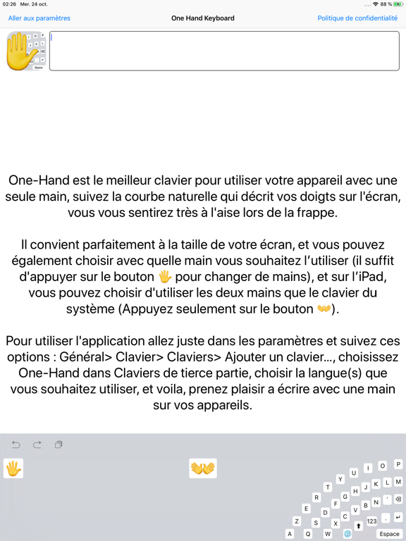 Screenshot #5 pour One-Hand Keyboard
