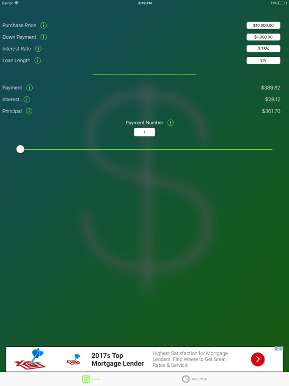 Screenshot #4 pour Loan-Calc
