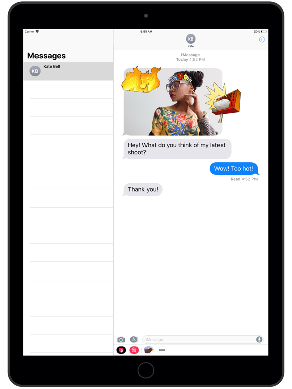 Get 'Em Stickers iPad screenshot 4 - Stickers app