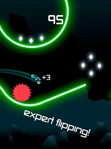 Neon Biker Rider Flip