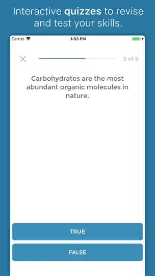 Captura de pantalla de IBiology™ en iPhone 3