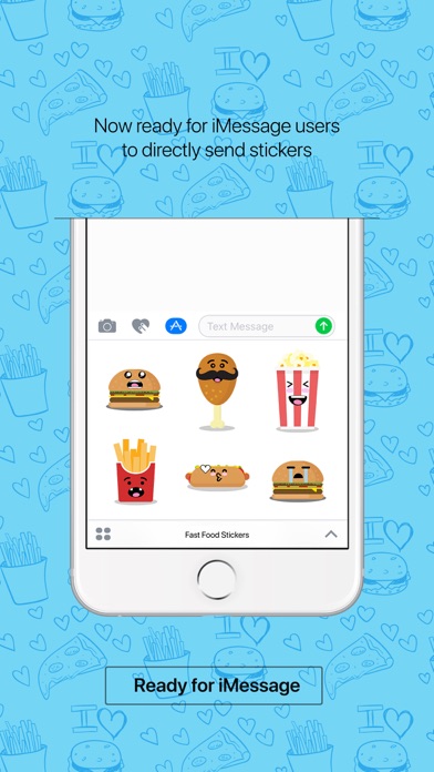 Fast food emoji and stickers screenshot 3