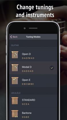 Guitar & Ukulele Tuner screenshot 2