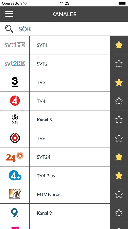 TV-tablå Sverige (SE) - 1.2 - (iOS)