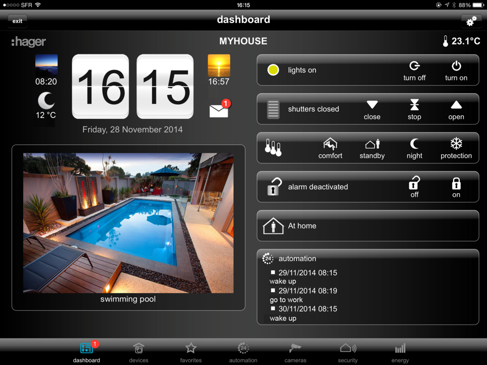 #1. domovea - tablet (iOS) 由: Hager