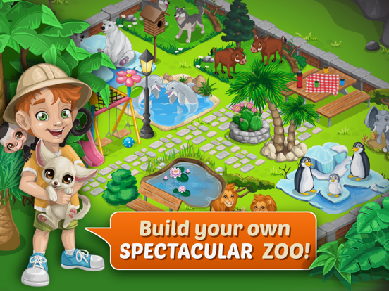 Happy Zoo - Wild Animals iPad app afbeelding 2