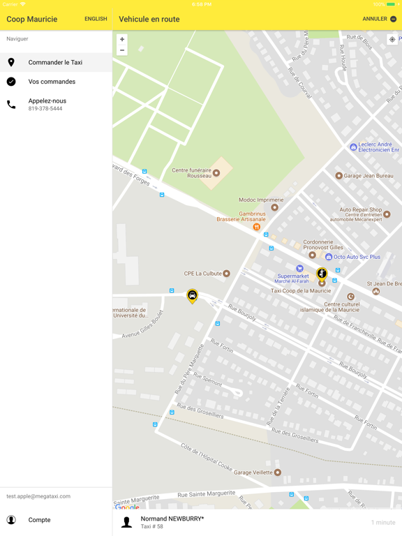 Screenshot #6 pour Taxi COOP Trois-Rivieres