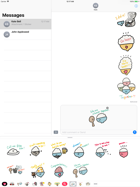 gohan kun english!! iPad screenshot 4 - Stickers app