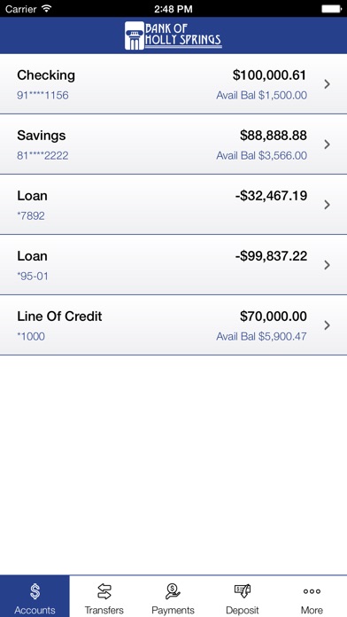 Bank of Holly Springs Mobility screenshot 3