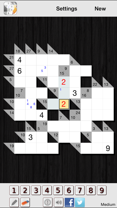 Screenshot #1 pour Kakuro - Cross sums