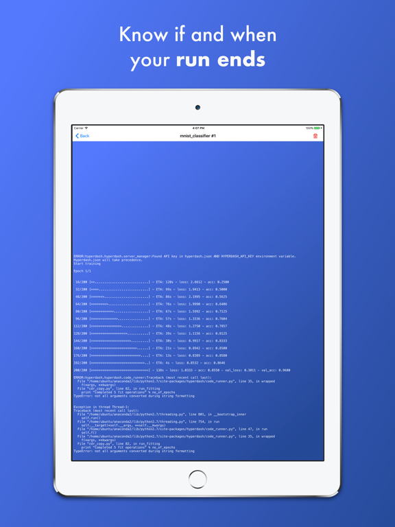 Hyperdash - Machine Learning iPad screenshot 3 - Productivity app