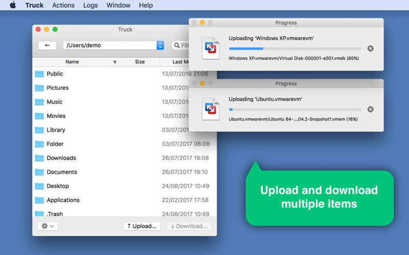 Screenshot #1 pour Truck - The Rsync Client
