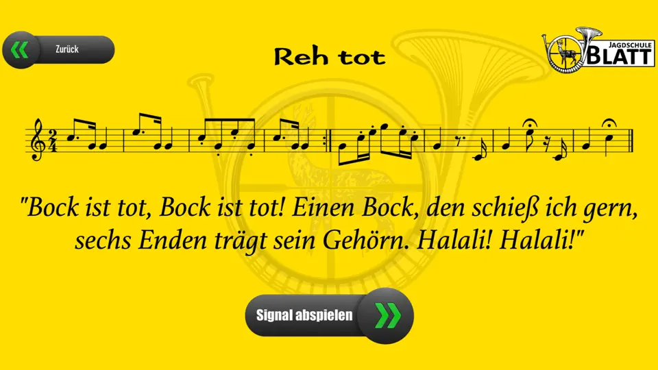 Screenshot von Jagdsignale auf dem iPhone 4