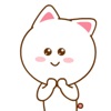 Cute Kitty Pinky Stickers