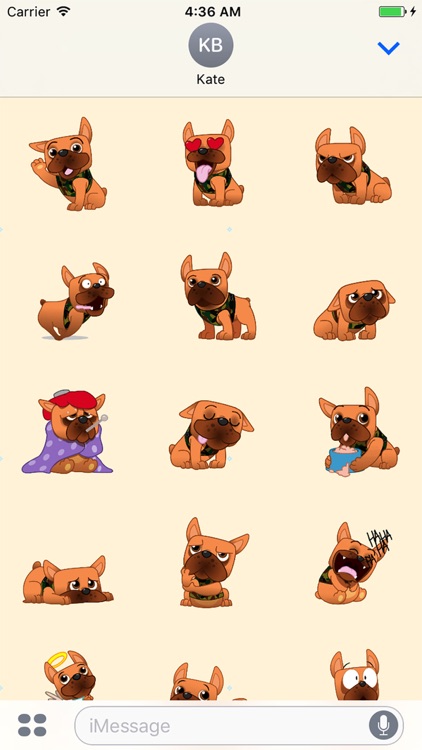 Frenchie Bulldog Stickers