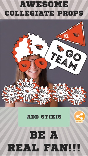 Oregon State Beavers Selfie Stickers(圖2)-速報App